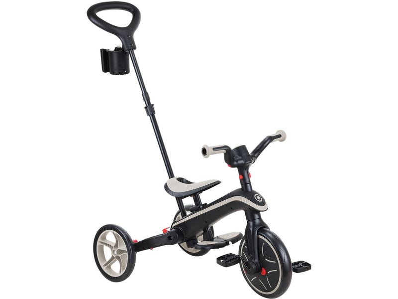 GLOBBER Trike Explorer Foldable 4 in 1, Taupe All-in-One-Baby-Dreirad und Kinder-Laufrad