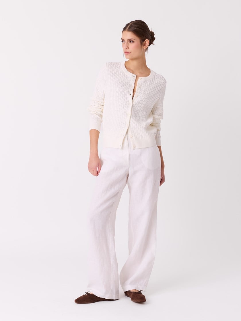 Stina linbukse Bright White