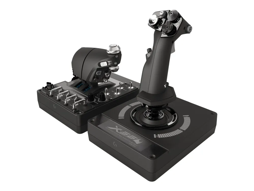 LOGITECH G Saitek Pro Flight X56 Rhino - Joystick og speeder - kabling - for PC