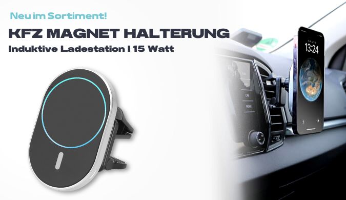 Fontastic Kfz Magnet-Halterung & Induktive Ladestation