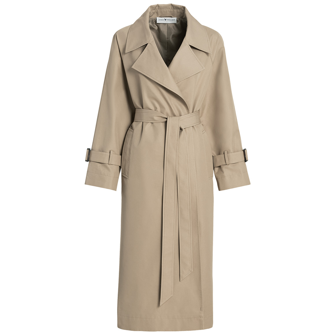 Jonas Nielsen Damen Trenchcoat lang geschnitten beige