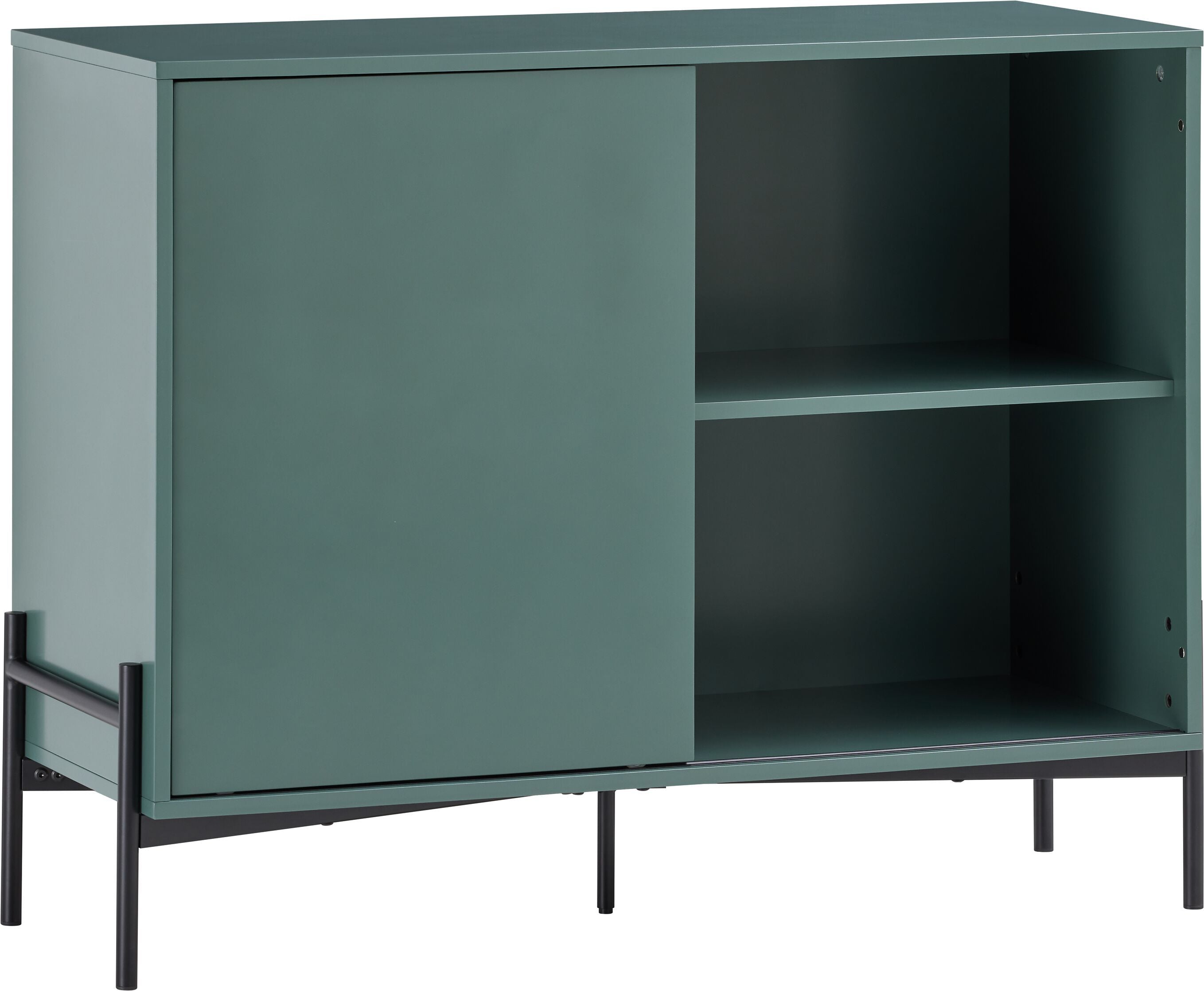 OLSEN Highboard - Grün / B: 100.0 cm x T: 40.0 cm x H: 80.0 cm