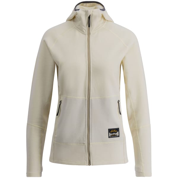 Veste polaire randonnée LUNDHAGS TIVED MERINO HOODIE WS CHALK WHITE