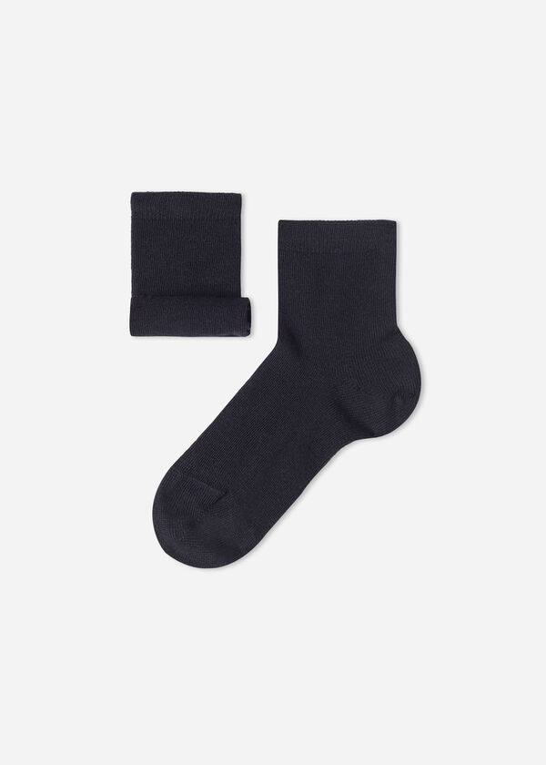 Meias curtas infantis com cashmere