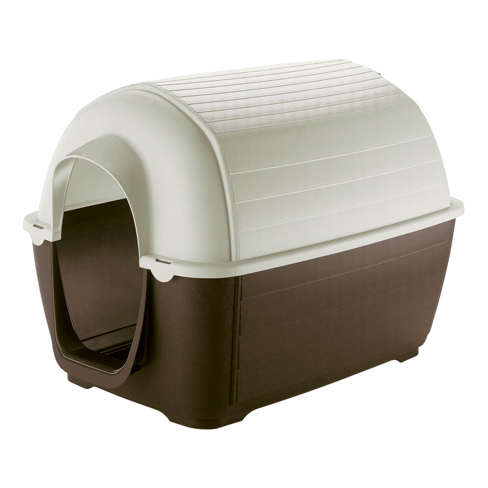 Ferplast niche d'extérieur pour chiens kenny 05, habitat pour chiens en résine thermo-plastique, résistant aux chocs et rayons uv,