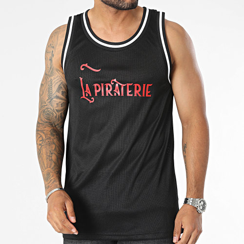 Débardeur Pirate 10 Noir Rouge
