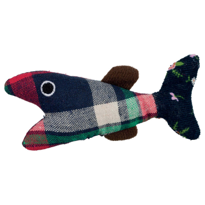 Trixie Maus/Fische Plüsch/Stoff 9-12cm