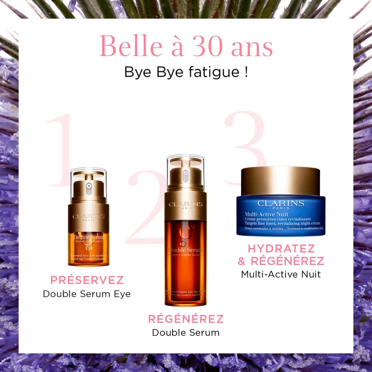 CLARINS Multi-Active Nuit Légère Crème Premières Rides Revitalisante Peaux Normales à Mixtes