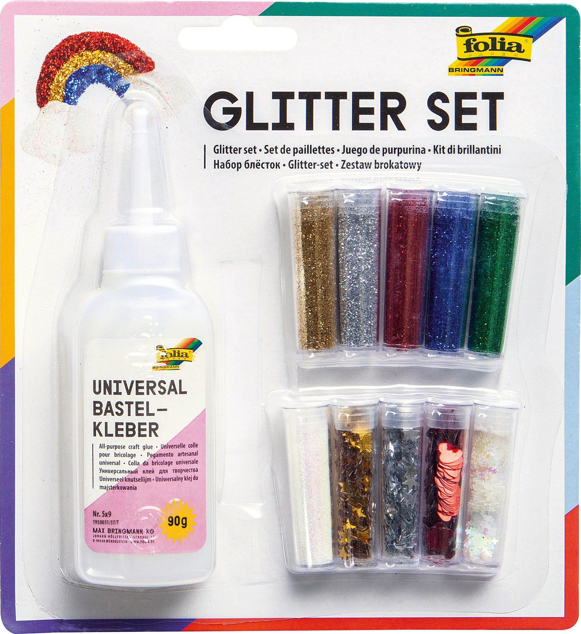 Mega-Glitterset, 11-teilig