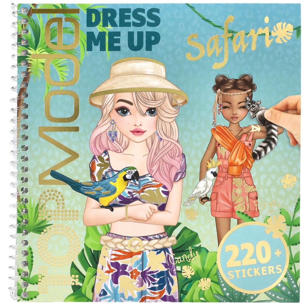 Køb TOPModel Safari Dress Me Up Klistermærkebog