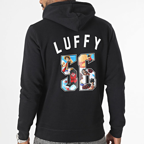 Sweat Capuche Luffy 56 Noir
