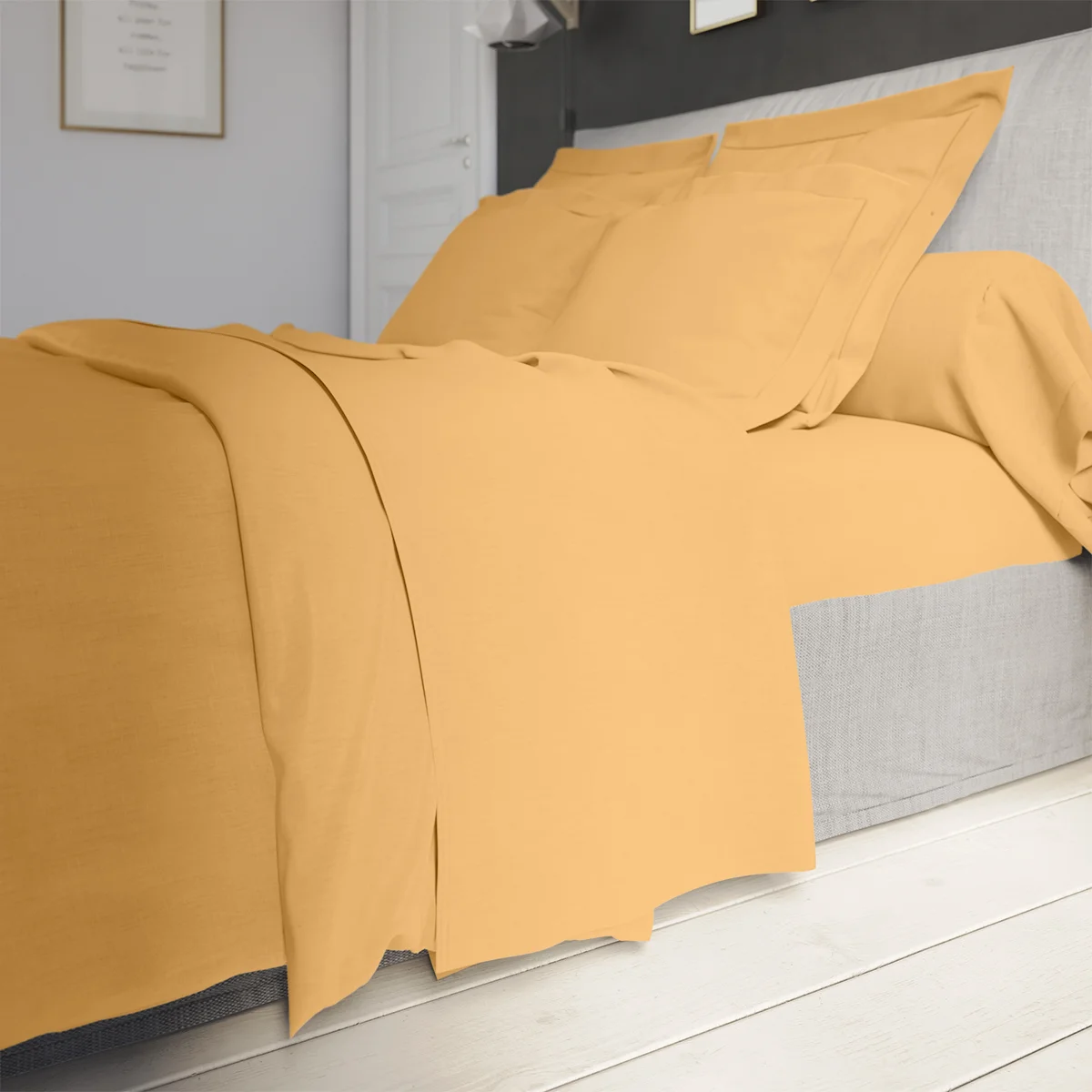 Drap Housse Influence Percale Bergamotte