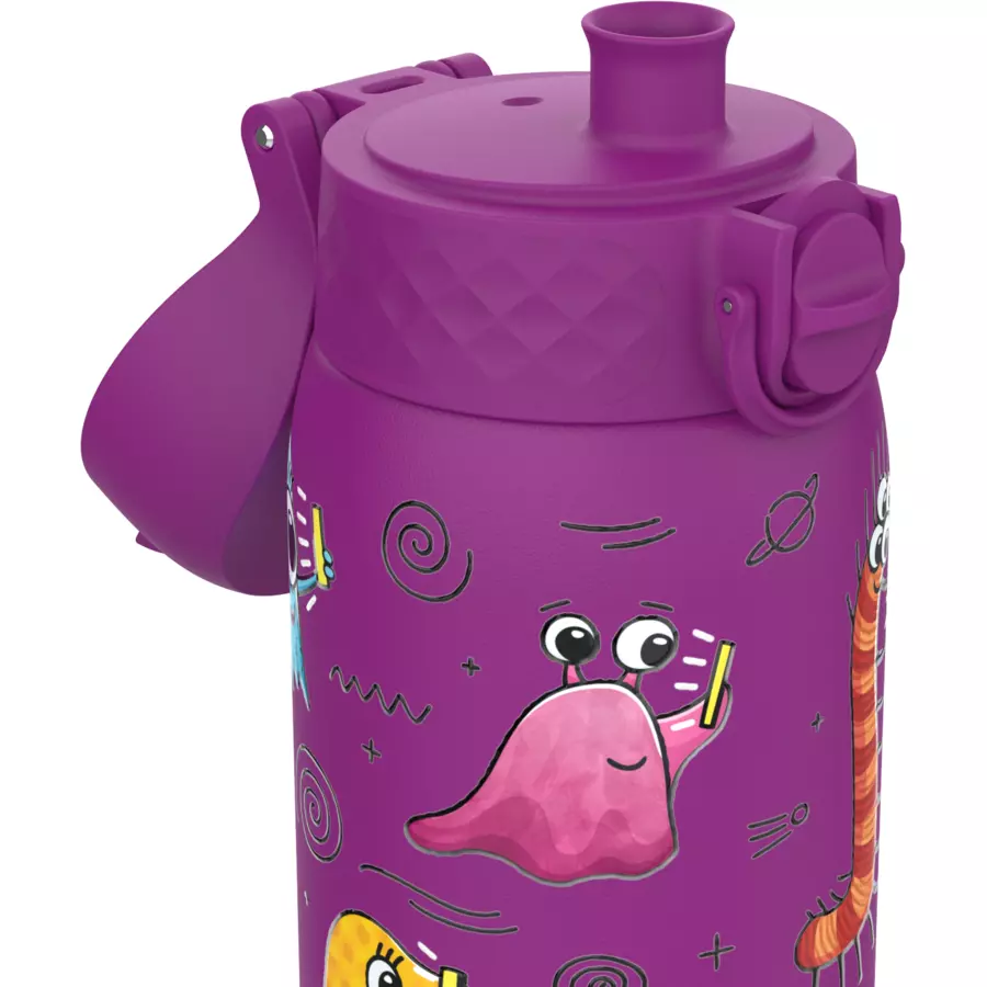 ion8 Kinder-Wasserflasche Edelstahl 400 ml lila