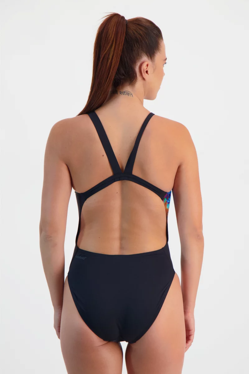 speedo Placement Digital Leaderback Damen Badeanzug