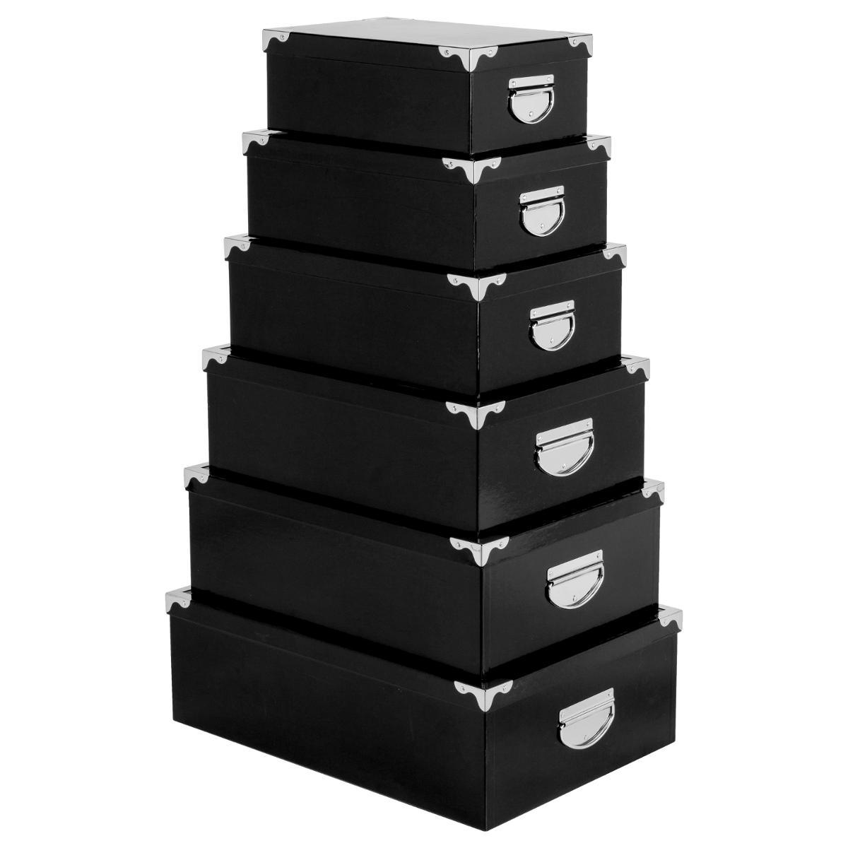 BOITE COINS METAL UNI NOIR D.36X24.5X12.5CM