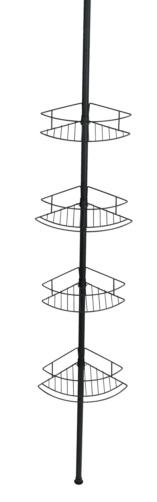 Wenko Dolcedo telescopisch doucherek zwart mat