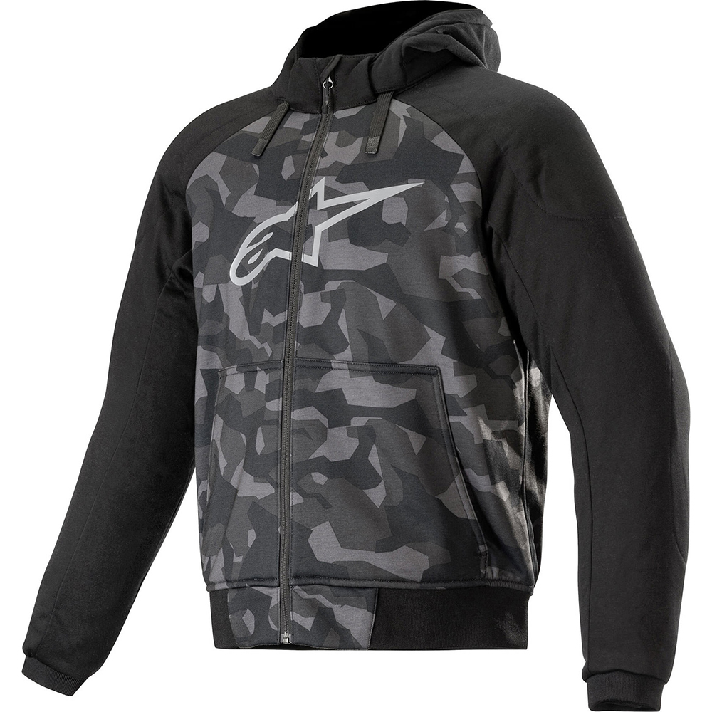 Alpinestars - Sweat zippé Chrome Sport Camouflage Gris / Noir
