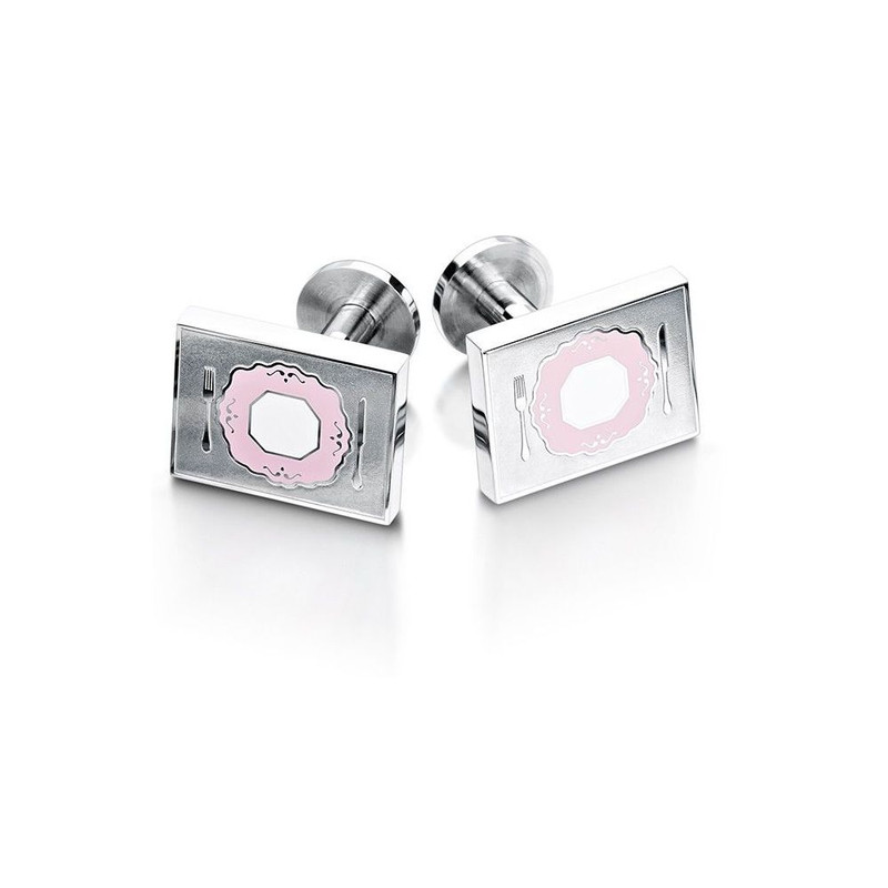 Boutons de manchette, Fine Dining Pink, Eccentric Gentleman