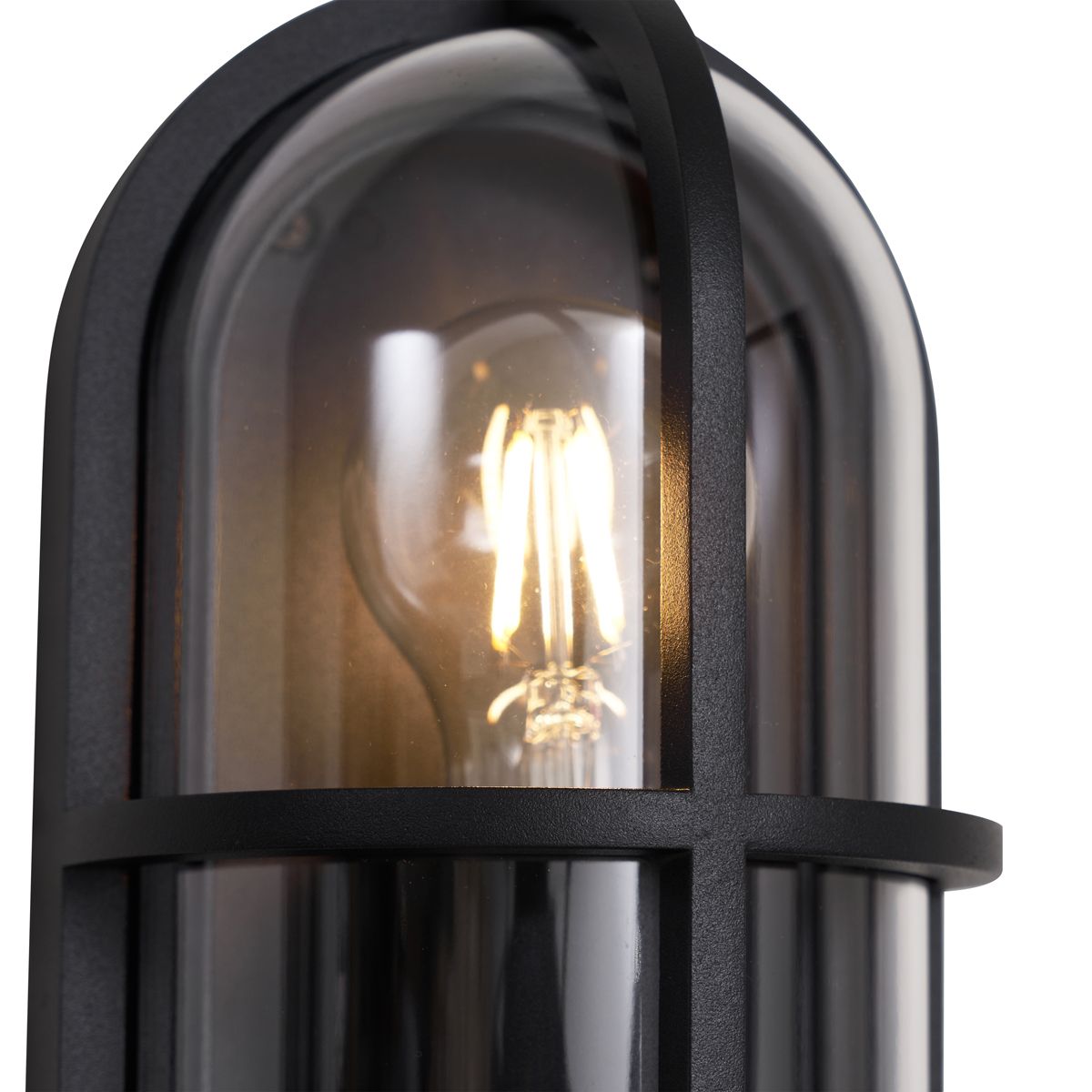 Buiten wandlamp zwart ovaal IP65 - Target