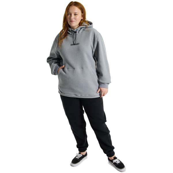 Veste polaire snowboard BURTON CINDER HOODED PULLOVER GRAY HEATHER