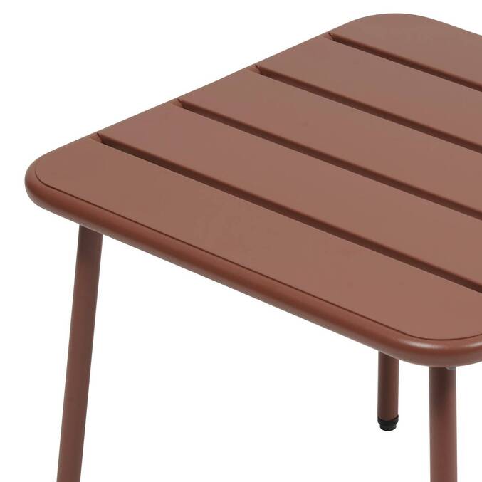 Table basse de jardin carrée PHUKET Acajou