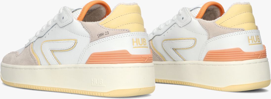 HUB witte hub lage sneakers smash