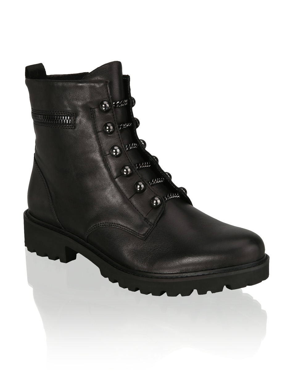 Glattleder Stiefelette