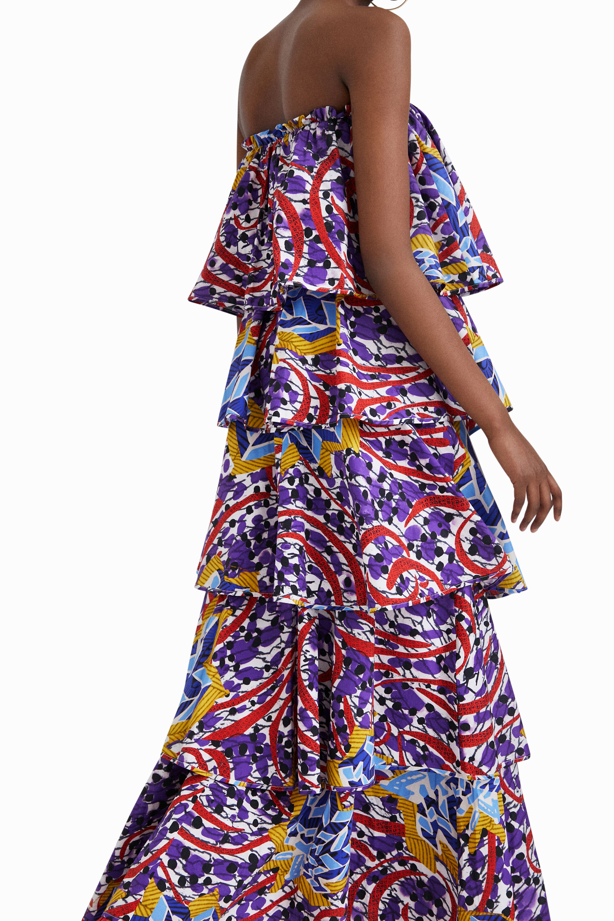 Robe longue à volants Stella Jean