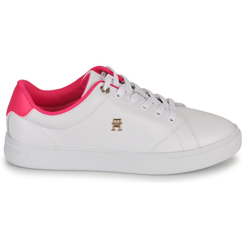 Tommy Hilfiger - ELEVATED ESSENTIAL COURT SNEAKER - Blanc / Rose