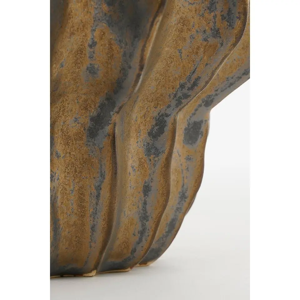 Mica Decorations Altea Vaas - H28 x Ø24,5 cm - Keramiek - Brons