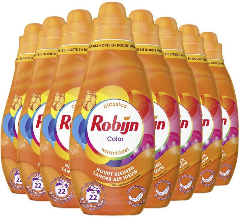 Robijn - Klein & Krachtig Classics Color - Vloeibaar Wasmiddel - 1,5 L