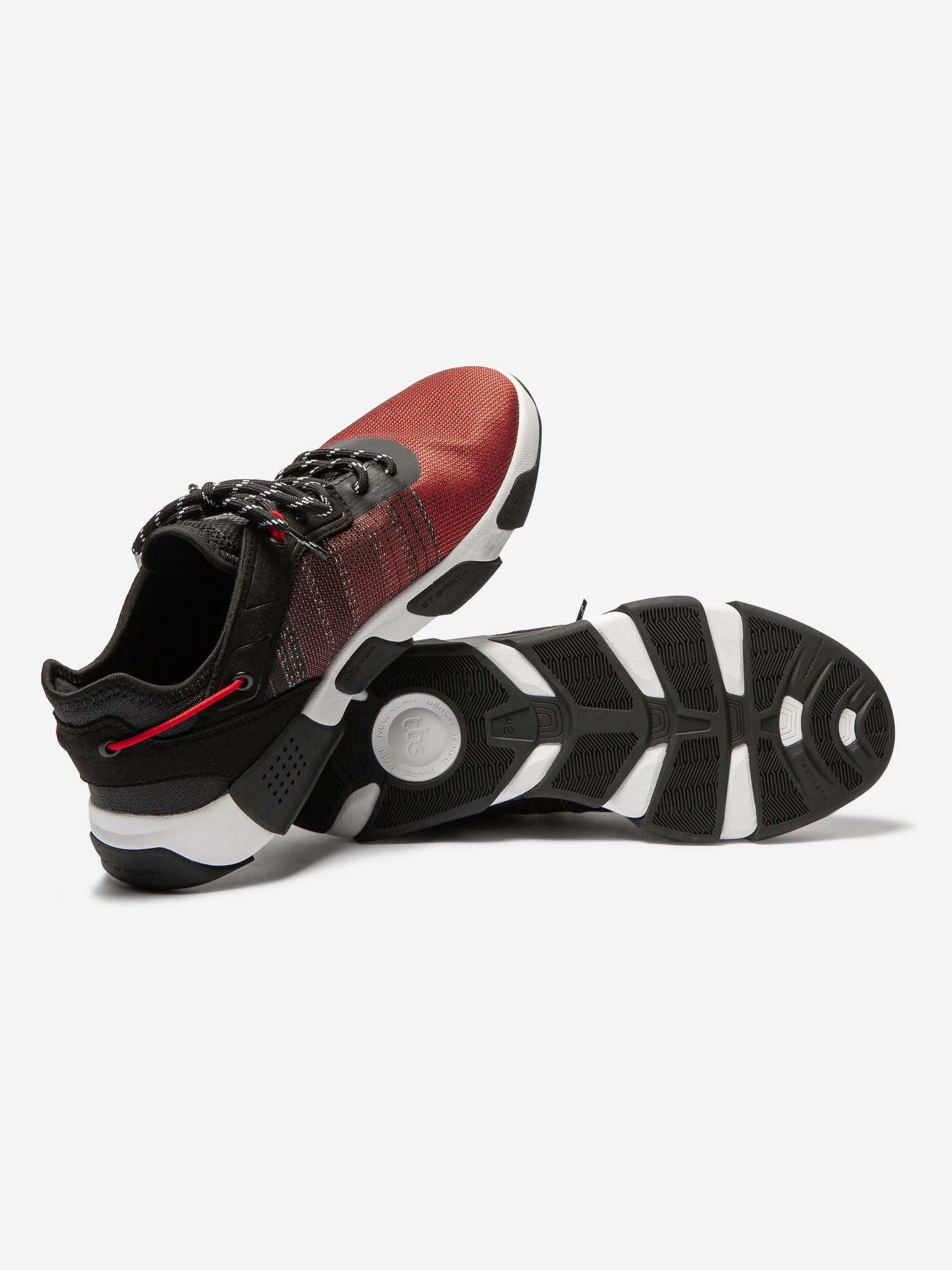 Baskets Homme Dessus Matryx Respirant Rouge