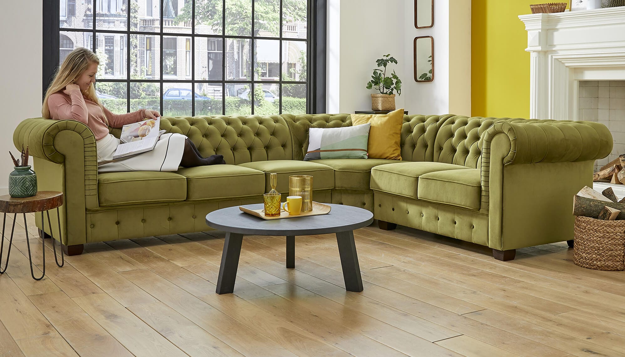 Edinburgh Chesterfield Hoekbank