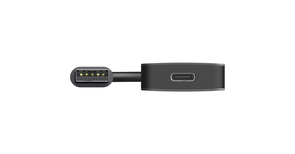SitecomUSB-A naar 2x USB-A + 2x USB-C usb-hub  (Grijs)