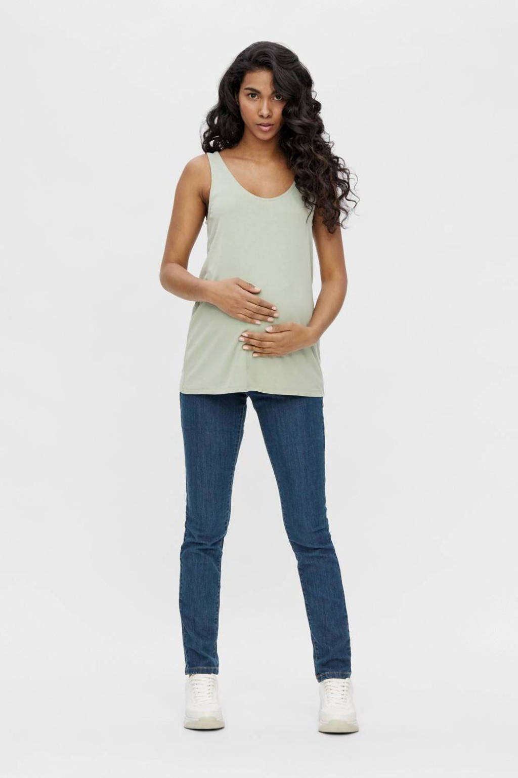 MAMALICIOUS slim fit zwangerschapsjeans JULIA medium blue denim