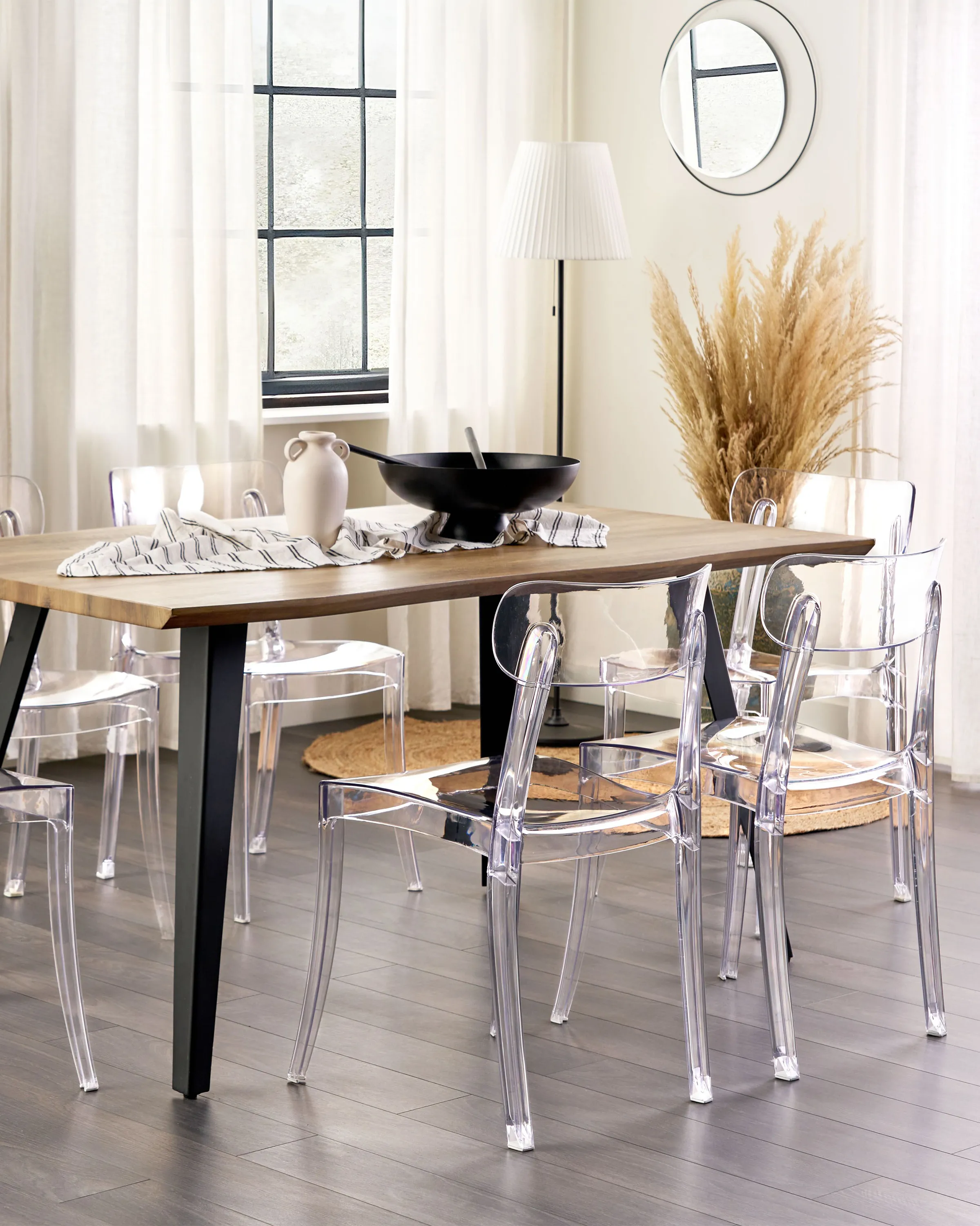 Set van 2 eetkamerstoelen COVINGTON Transparant