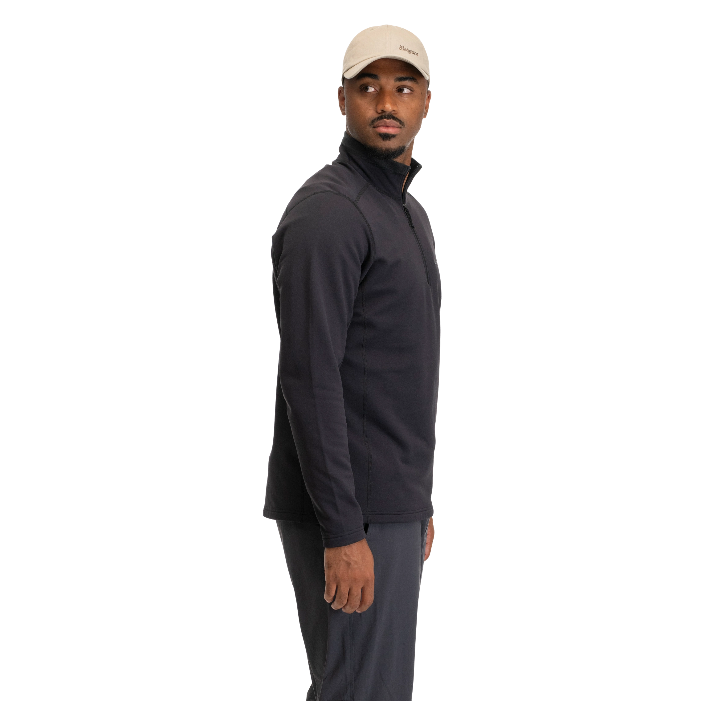 Midtli Midlayer Half Zip Men Black