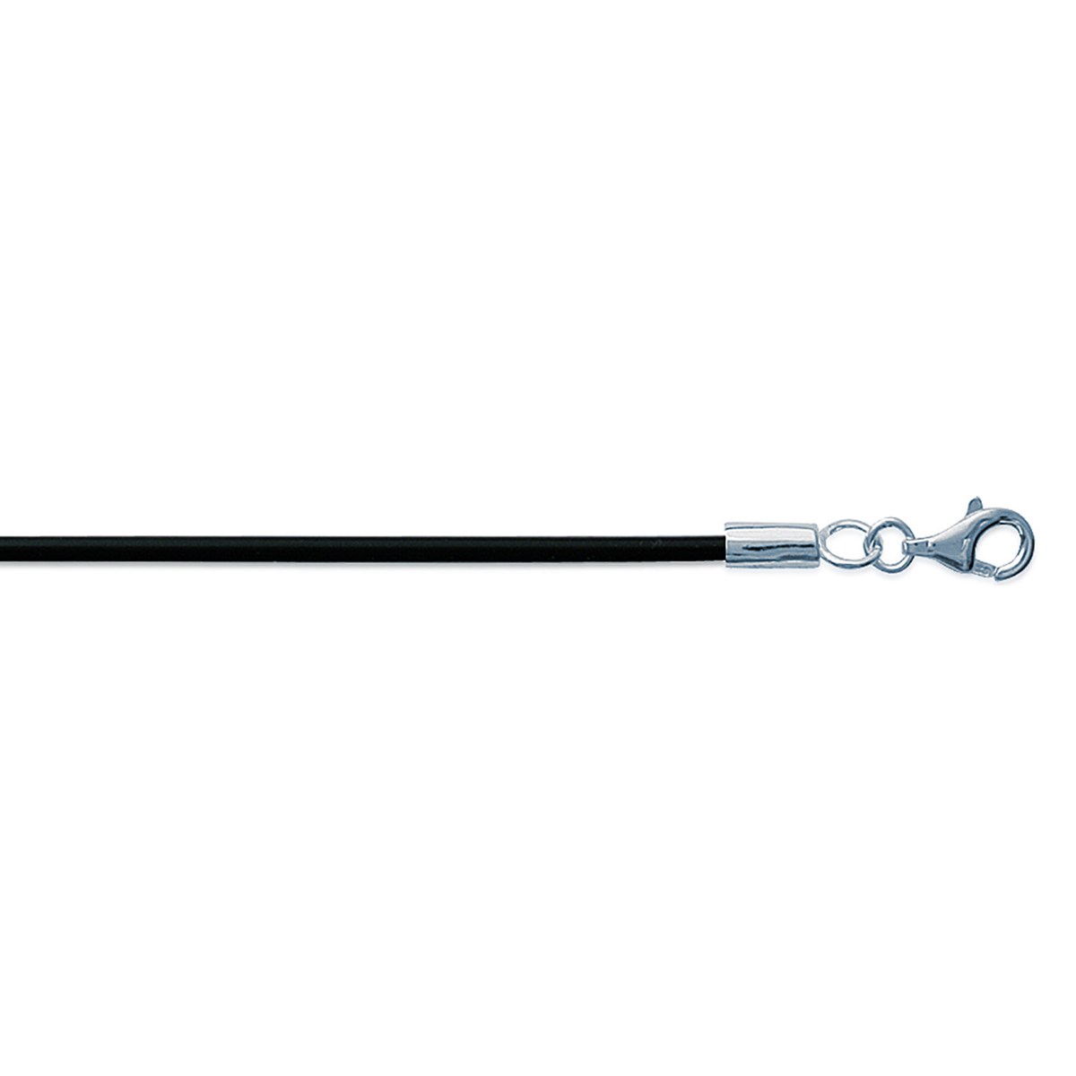 Cordon Brillaxis caoutchouc noir 45 cm