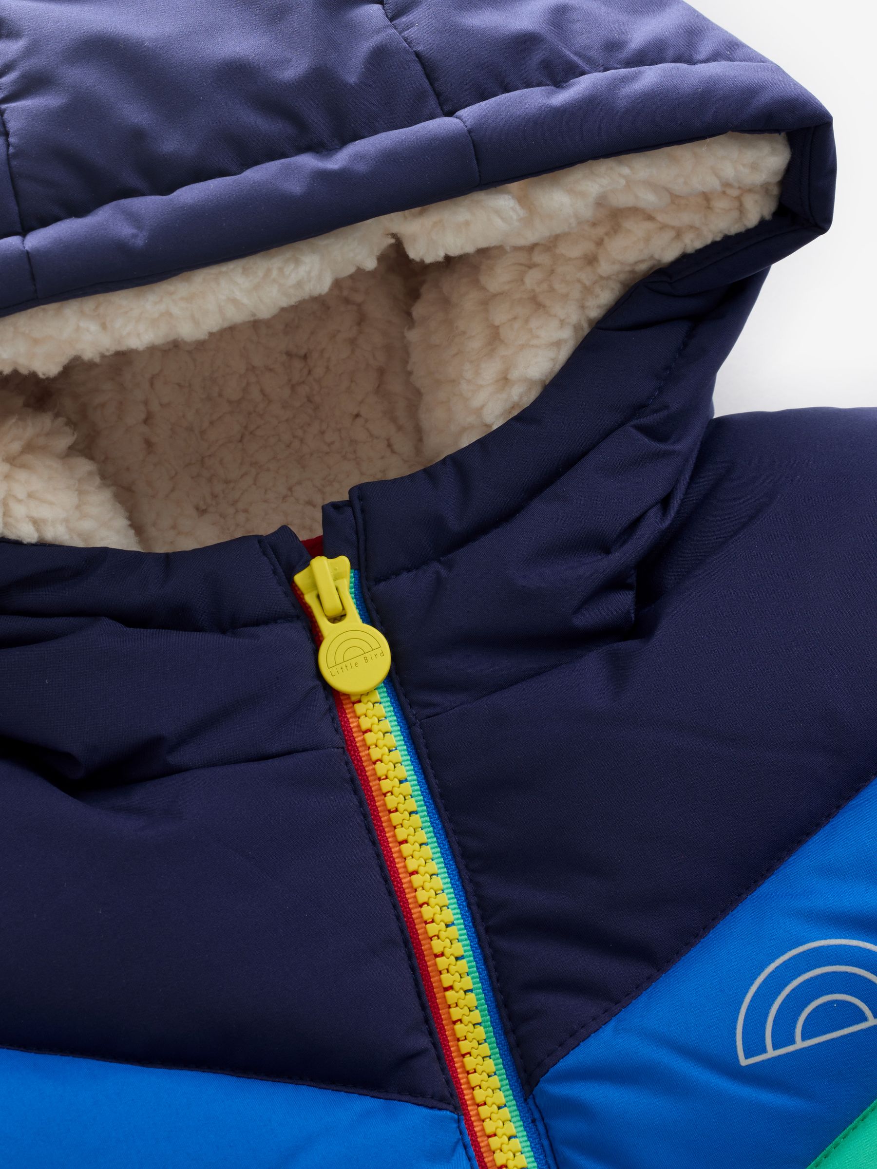 Little Bird by Jools Oliver Heldere Chevron Regenbestendige Gevoerde jas