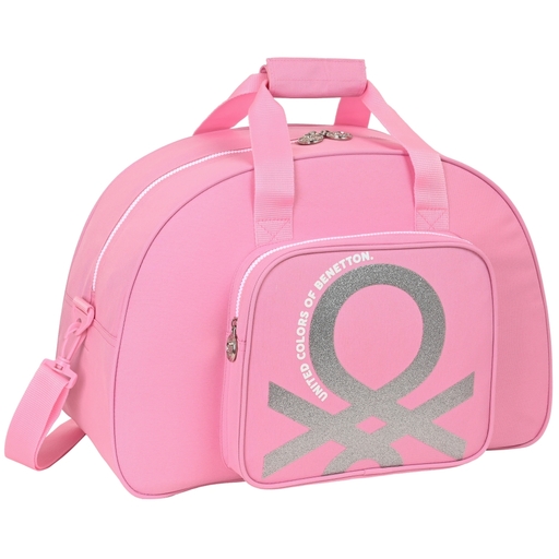 Bolsa Viaje Y Deporte Benetton Rosa 48x33x21