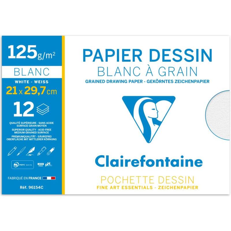 Dessin à Grain pochette 12F A4 125g