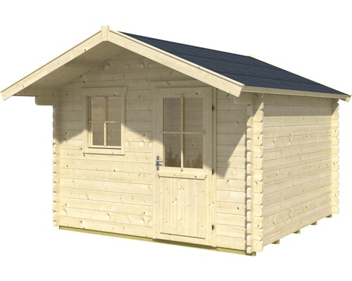 SKAN HOLZ Narvik 2 blokhut met vloer 340 x 400 cm naturel