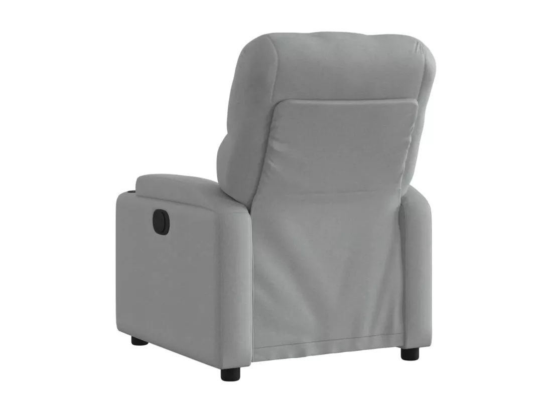 Fauteuil inclinable électrique Gris clair Tissu