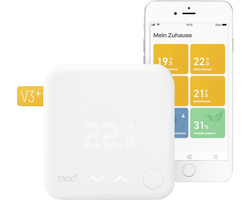 tado° Starterset Kamerthermostaat V3+ - Compatibel met SMART HOME van hornbach