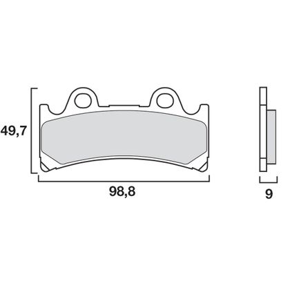 Plaquettes de freins Brembo Sinter Métal Fritté avant