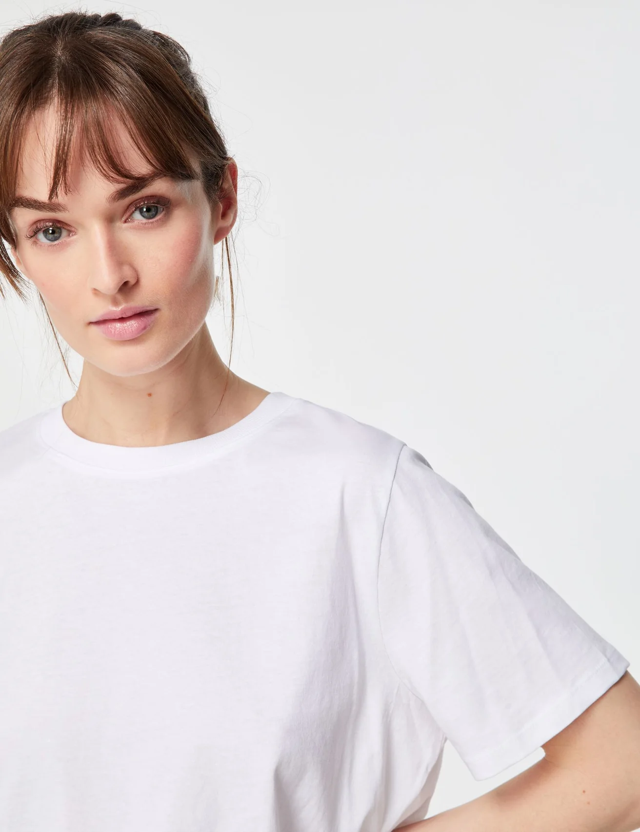 T-shirt court oversize blanc