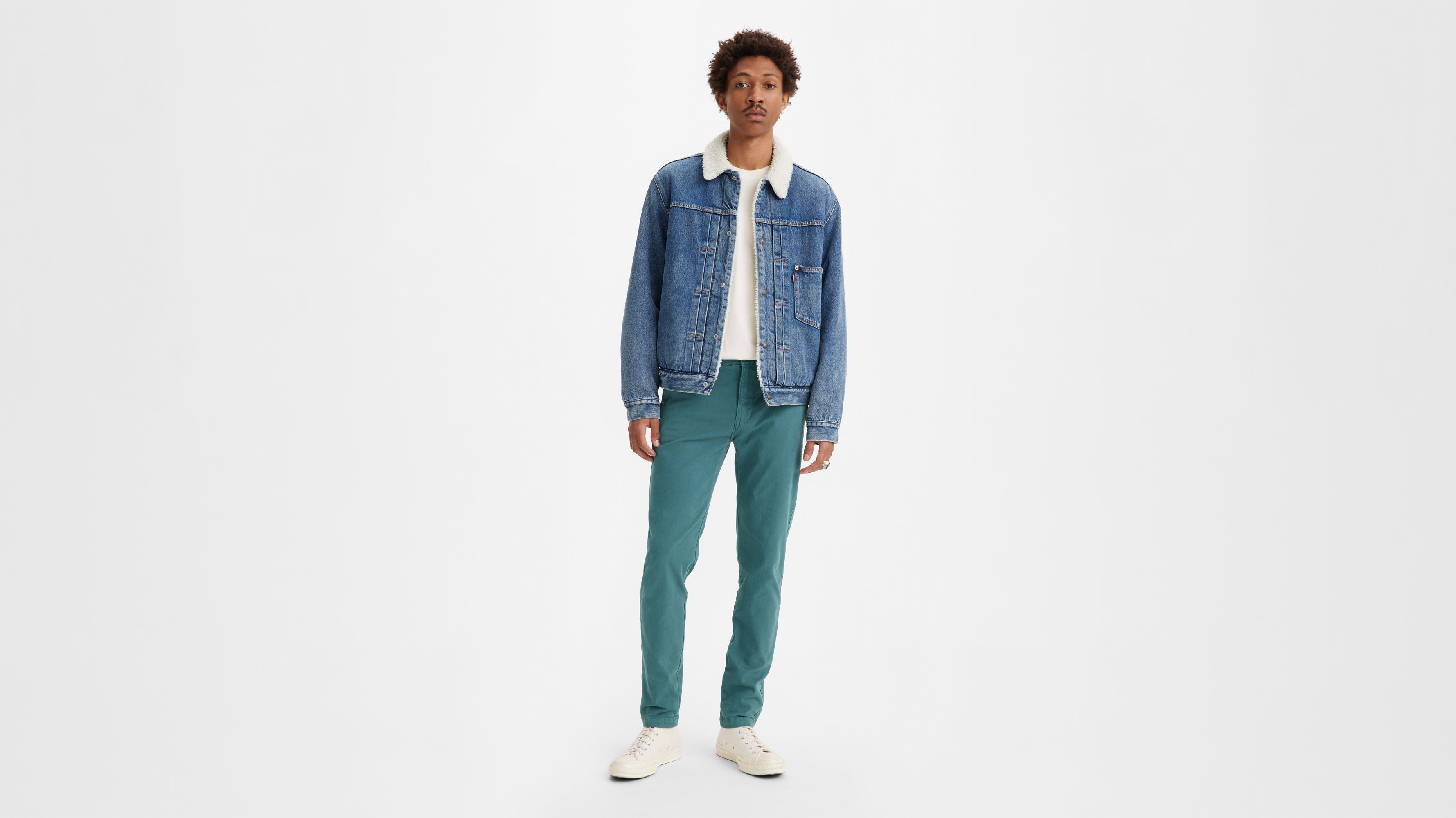 Xx Chino Slim II - Green Garment Dye - Vert