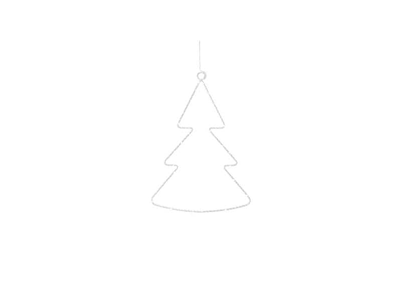 Sirius Fensterhänger Liva Tannebaum, 30 cm, Weiss LED- Tannenbaum