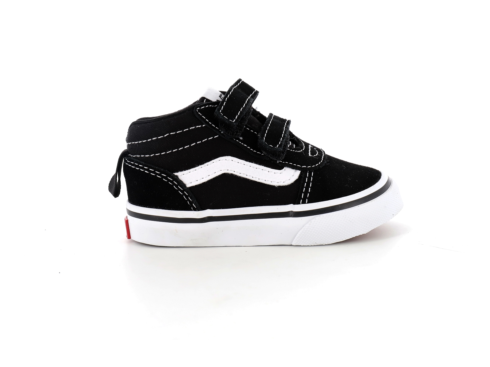 Vans-TD WARD MID V Matières combinées Noir Blanc