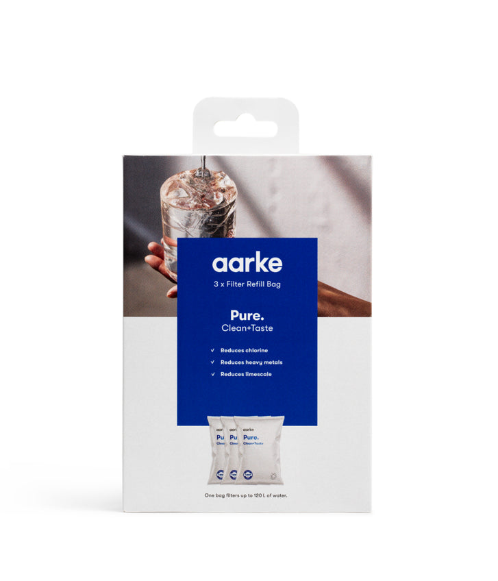 Aarke  3 pak Pure filtergranulat til vandrenser - refill
